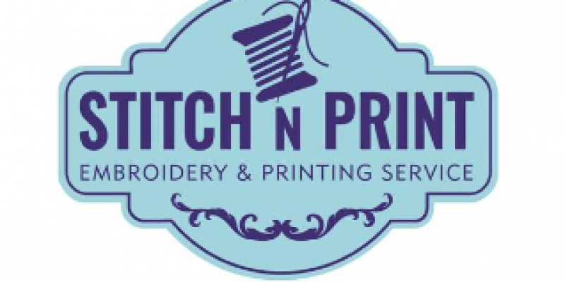 Stitch n print logo